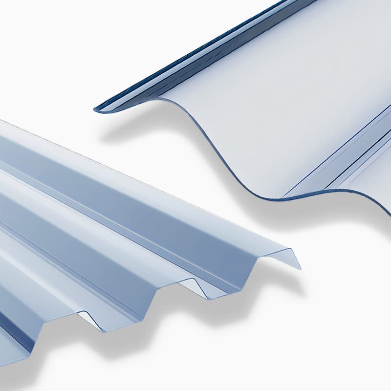 PVC lichtplaten van Renolit snelle bezorging voor de meest complexe maten bij S&V Stegplattenversand