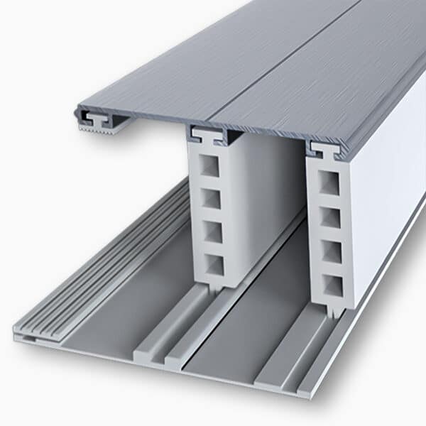Aluminium profielen - Rand profiel systeem Alu-Rub 24 mm Isoglas 60 mm